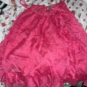 Victoria's Secret Vibrant Pink Sheer Top